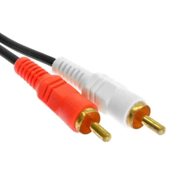 2RCA Han til 2RCA Han Audio Video Kabel RCA Audio Splitter Kabel til DVD lyd 5m