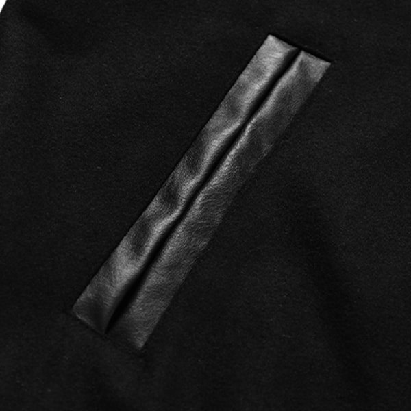 Harajuku Bomberjakker Par Baseballjakke Efterår Unisex V Sort M Black M