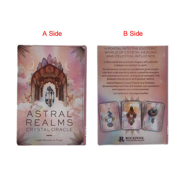 Astral Realms Crystal Oracle Card Tarot Family Party Brädspel one size one size one size one size