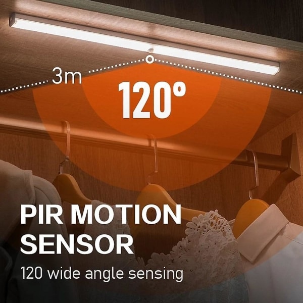 20 LED PIR Bevægelsessensor Lampe Skab Garderobe Seng Lys