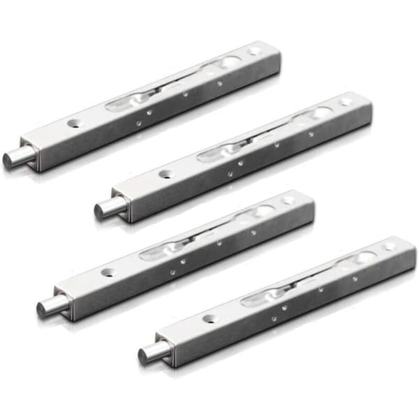 Förpackning (2 par) Dörrspanjolett Lås, Infälld Bolt Säkerhetsspak, Rostfritt Stål Spanjolett - (15cm Längd)