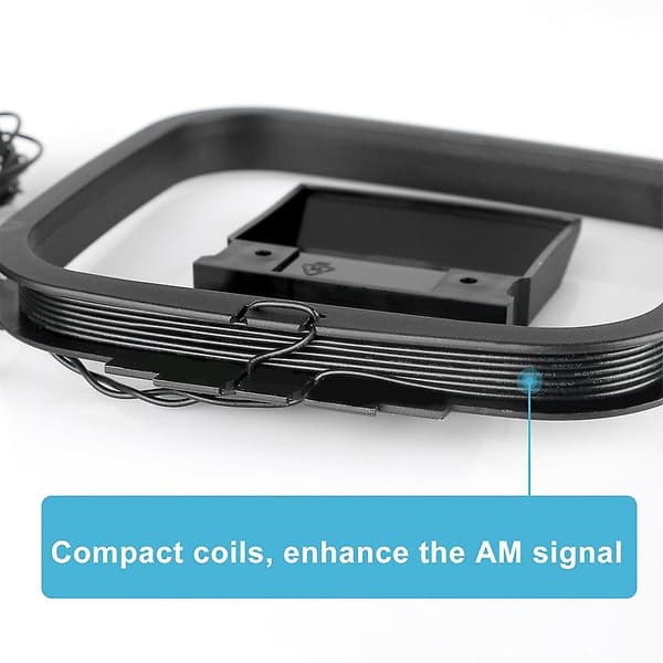 AM/FM Loop Antenne 3-Pin Stik til HIFI Receiver Lydsystem As shown