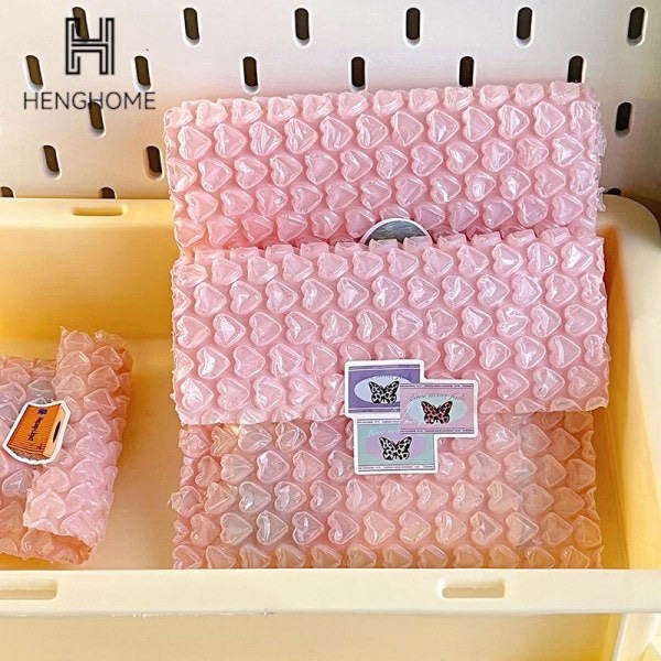10 st Rosa kärleksvadderade bubbelfodrade vattentäta omslag P Rosa one size Pink one size