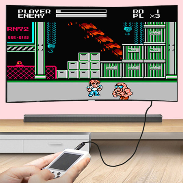 Ny innebygd 400 I 1 Retro Videospillkonsoll Håndholdt 3.0 I Blå En Størrelse