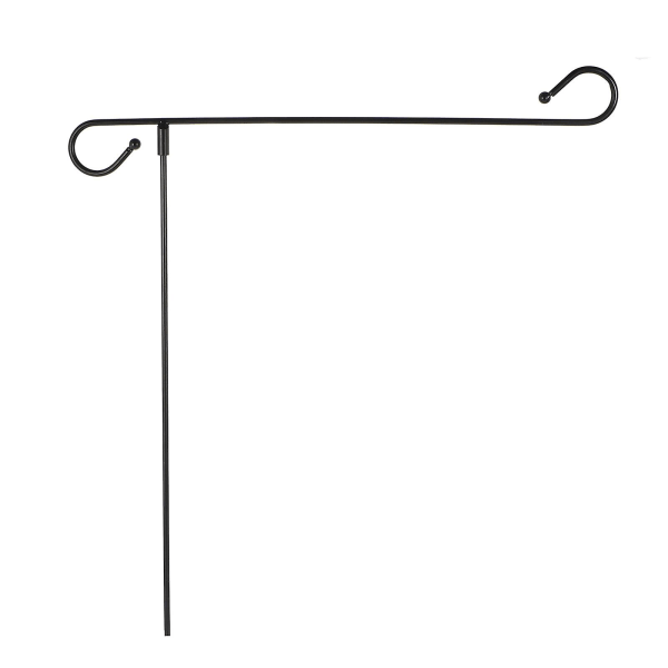 Puutarha lipputanko ulkoseinäteline Puutarha lipputanko pidike 2 kpl pidikkeetMusta82X44,5cm Musta 82X44,5cm