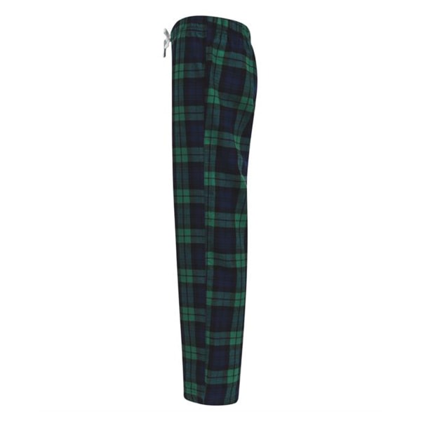 SF Minni Barn/Barn Tartan Loungebyxor 9-10 år Navy/Green Navy/Green Rute 9-10 År