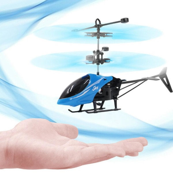 Liten fjärrstyrd Helikopter Utomhusleksak Plan Induktionsleksak Röd A