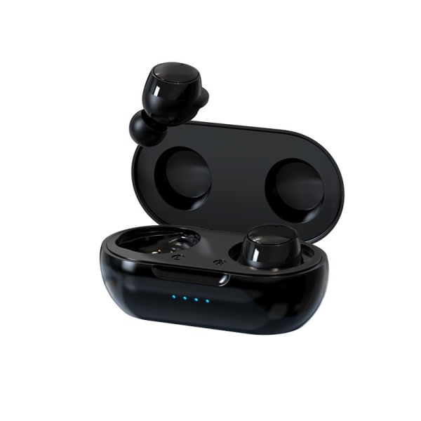 Mini Bluetooth Headset 5.3 Invisible Earbuds Trådløse hørelurar Svart