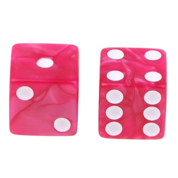 10 stk sekssidede D6-prikkede firkantede terninger for Dungeons & Dragons