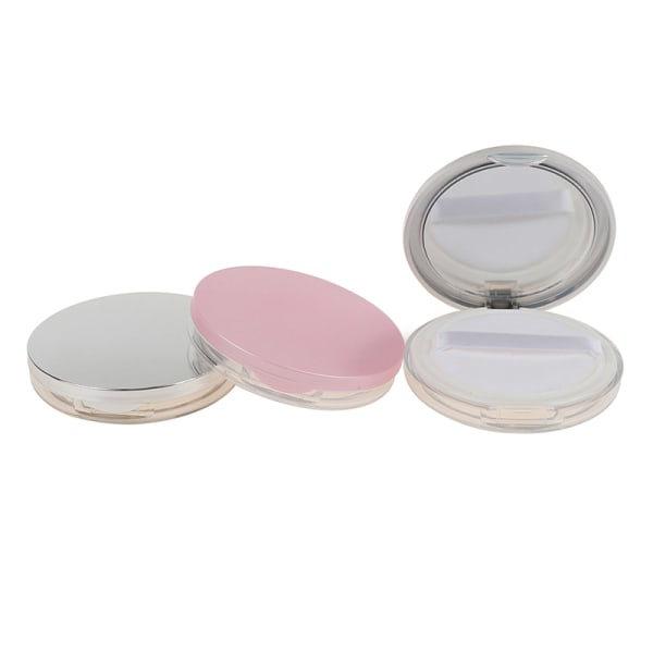 Bärbar Tom Kosmetisk Sifter Lös Burk Behållare Puff Box Cas Rosa one size Pink one size