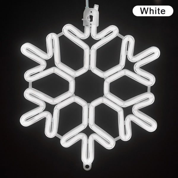 40CM Stor snöflinga String Light Utomhus Snöflinga Led Hängande Grön one size Green one size