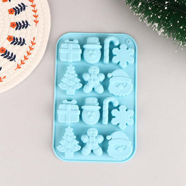 Juletema Form chokladkakabakning också Blue