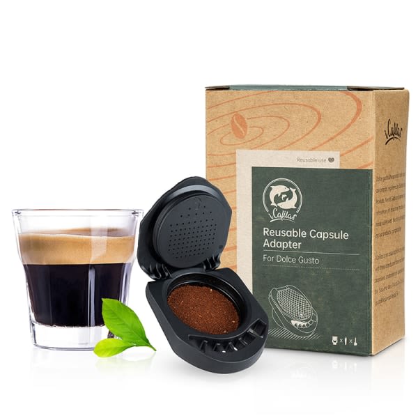 Återanvändbar kapseladapter för Dolce Gusto Coffee Convert Compati Black One size