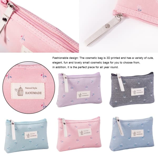 Kosmetikpung Make-up tas opbevaringstaske Design Blødhed Grå