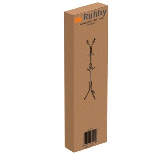 Coat Rack / Clothes Hanger - 170cm Black Svart