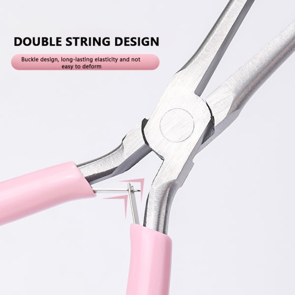 Remover Nail Shaping Clip Crystal Nail Specialformad pincett Pink onesize Pink onesize