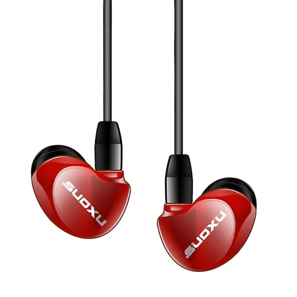 Sx538 Universal Heavy Bass Hifi In-ear-kuulokkeet Sport-kuulokkeet mikrofonilla Jikaix Black Black