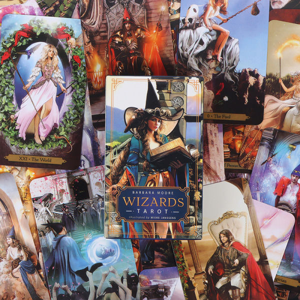 Barbara Moore Wizards Tarot brädspel spådom förutsägelse mu Multicolor onesize
