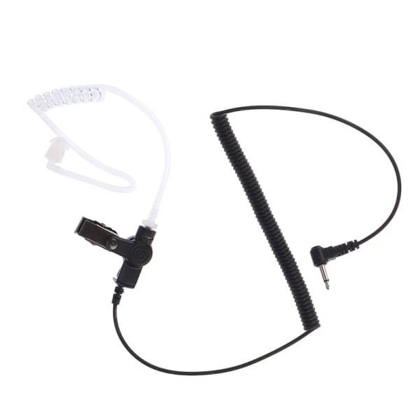 1 stk 3,5 mm dold akustisk øretelefon Hodetelefoner Tettsittende lyd Svart one size Black one size