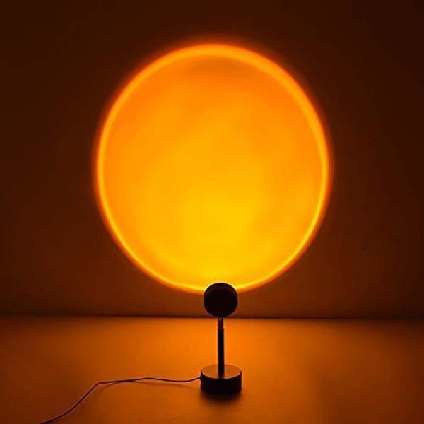 180 graders rotasjon solnedgångslampa, romantisk visuell solnedgångsprosjektionslampa, med USB farge 1