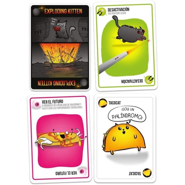 Exploding Kittens - Kortspil på spansk, 7+ år - EKIEK01ES
