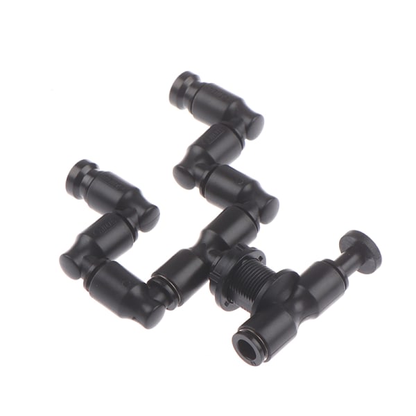 Reptiilin terraario kaksoissuutin sumutin 360° Adj Musta yksi koko Black one size