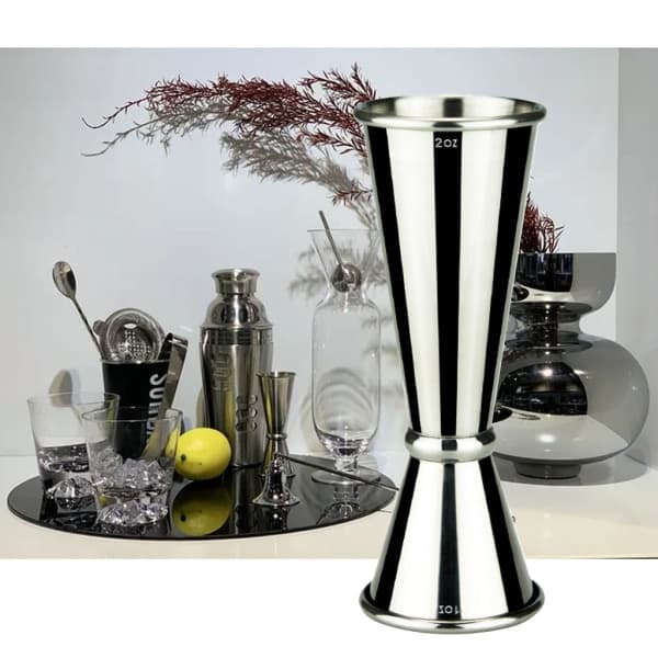 Dobbel Cocktail Jigger Japansk Design Rustfritt Stål Bar Jigger Målekopp
