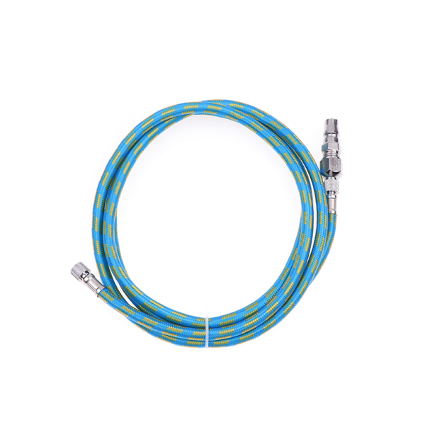 180CM Airbrush Hose Spray Pen Woven Pipe 1/8" BSP Adapter Fitti Blue onesize