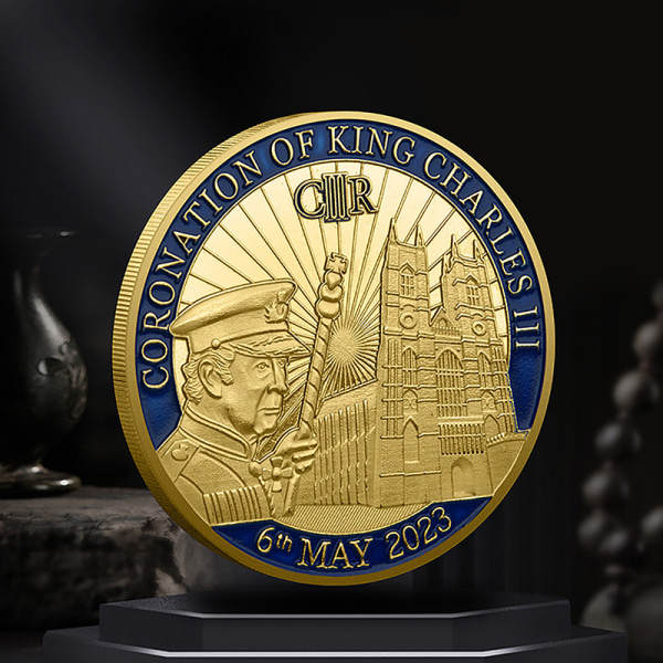Jubilæumsmønt til kroningen af Englands kong Charles I Guld