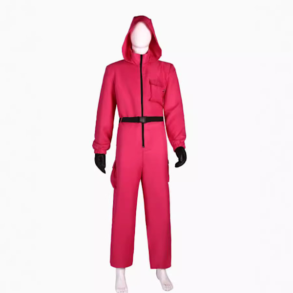 Money House cosplay-asu Dali Dali -naamio punainen haalari Halloween-esitysasuksi Only suit 130