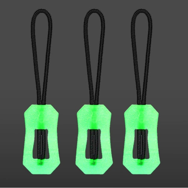 Luminous Pull Zippers Mørk Lynlås 10 ST 10 ST 10 stk