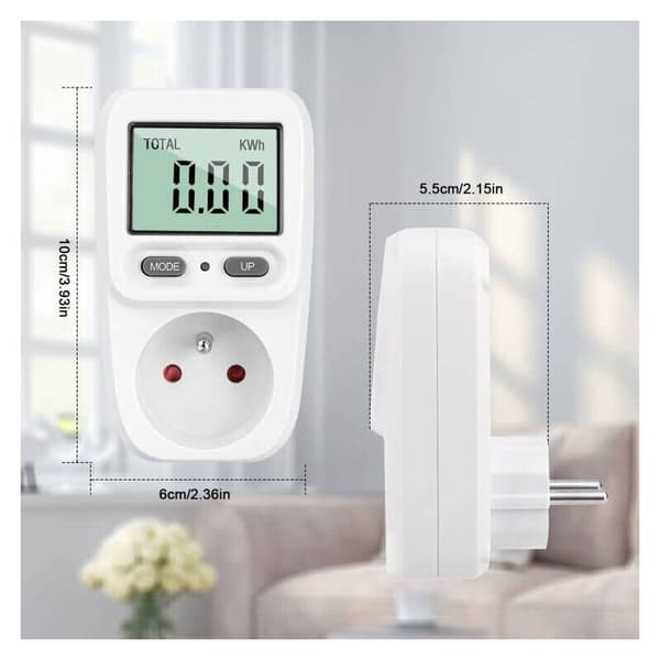 Energimålere, Wattmeter, Strømforbruk Kontakt, Stikkontaktkontroller