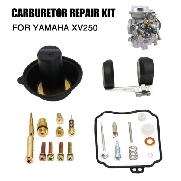Forgasare Rebuild Kit til Vstar 250 Virago 250 Route 66 XV250 Carb Reparationssæt