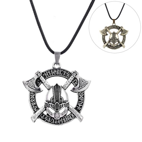 Vikinger Rune Charm Halskæde Slavisk Amulet Vedhæng Halskæde Mænd Brun B Brown B