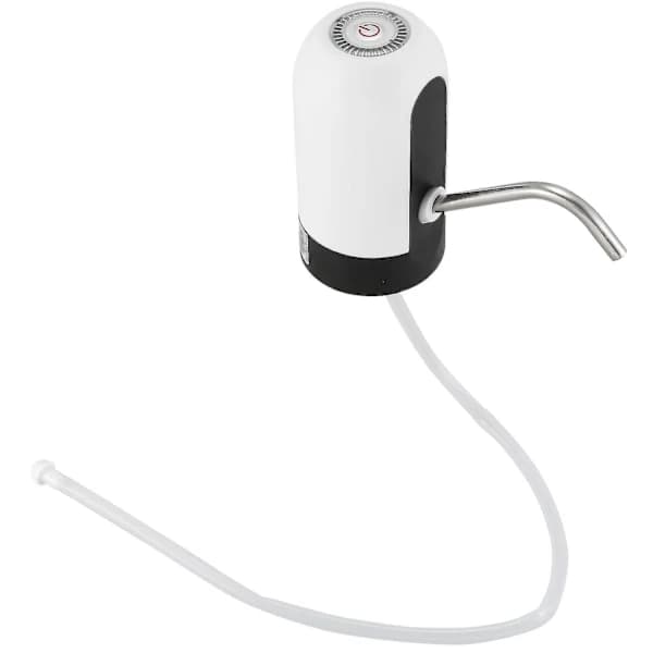 Automatisk vattenflaskpump USB uppladdningsbar bärbar dricksvattendispenser för 2 till 5 gallon flaskor Svart Vit