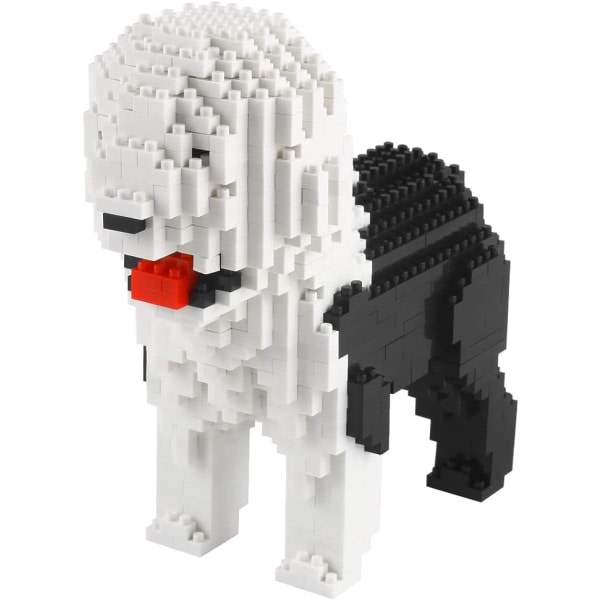950 delar Bobtail Dog Micro Building Blocks, Animal Mini Blocks Bricks Toy Set KLJM-02 (Bobtail)