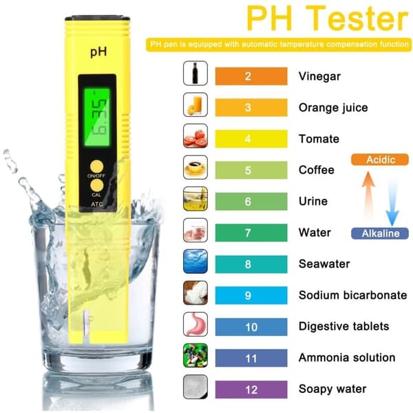 4-i-1 Vandkvalitetstester: PH, TDS, EC  u0026 Temperaturmåler til Pools, Akvarier, RO-systemer, Laboratorier