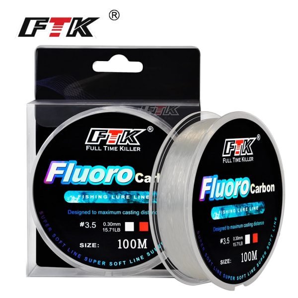 100M fluorihiilipinnoitettu siima 4.136LB-34.32LB Carbon F 2.0# one size 2.0# one size