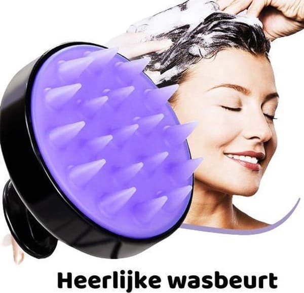 Silikonhårborste - Anti-mjäll - Hårbottenvård - Massageborste - Friskt hår - Hårvård