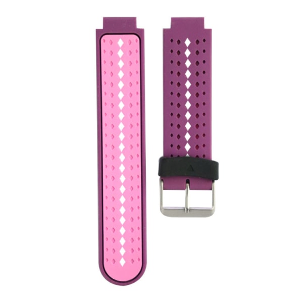 For Garmin Forerunner 220 230 235 630 620 735 Tofarget silikonstropp Purple & Pink