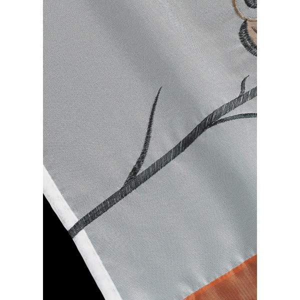 Skir gardinbroderi Ugle Farverig Panorange Kort flig Top Gardiner Vinduesdekoration 45*90cm