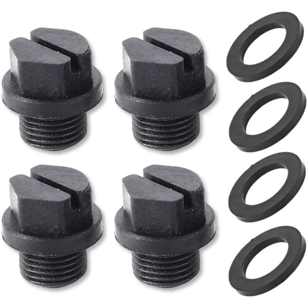 SHINING HOUSE 4-pack avloppspluggar SPX1700FG med packningar för poolunderhåll, badkar, spa, hemförbättring