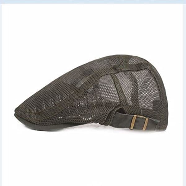 Barett med Mesh Cap Solskjerm Newsboy Hat for Menn