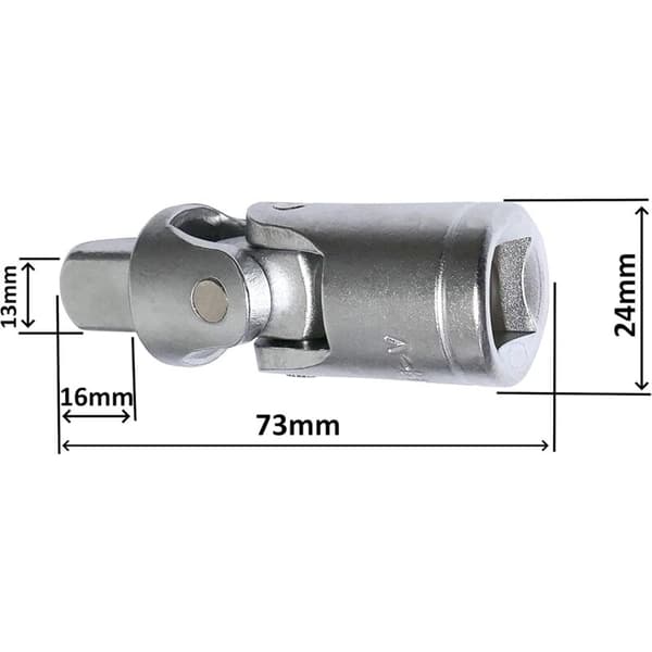 1/2\" Universal Led til Skraldenøgletoppe Skralde Retvinkeladapter - C2180