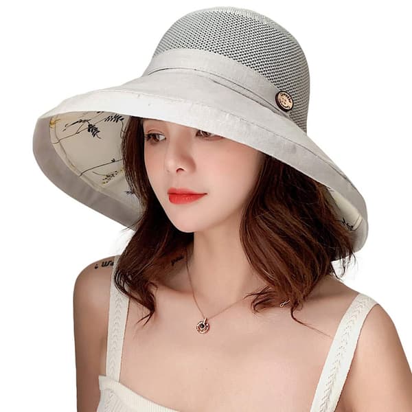 Dam Mesh Solhatter Sommer Strand UV-beskyttelse UPF Pakke