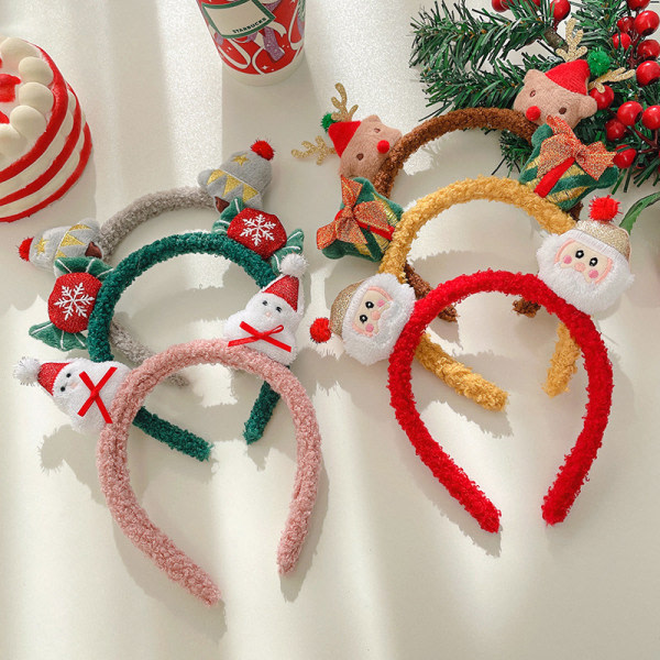 Jul Hårbånd Hodeplagg Xmas Plysj Hodeplagg Ren Myra A3 one size A3 one size
