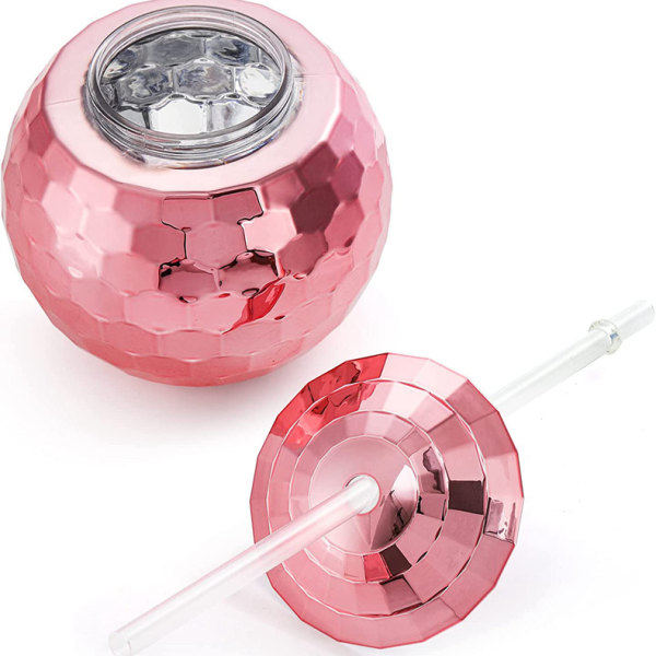 Flash Ball Cocktail Cup Natklub Bar Fest Lommelygte Halm Vinglas drikke sirup teflaske guld