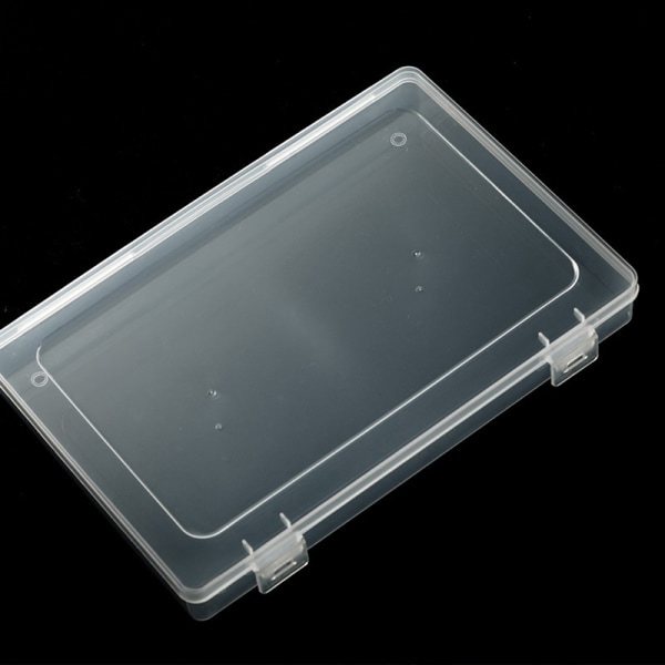 Falske negletips Neglekunst opbevaringsboks Container Tomme negletips S