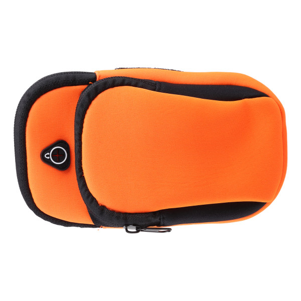 Löpararmsväskor puhelin Pengarnycklar Utomhussport Armpaketväska med headsethål Enkel stil löparmband Orange