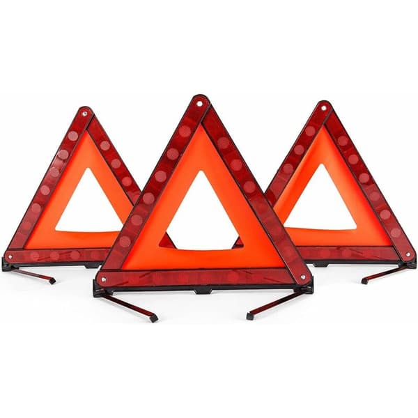 Varningstrianglar för nödsituationer Varningsskylt för bilsäkerhet Vikbar Reflekterande Universal Plast (3-pack)